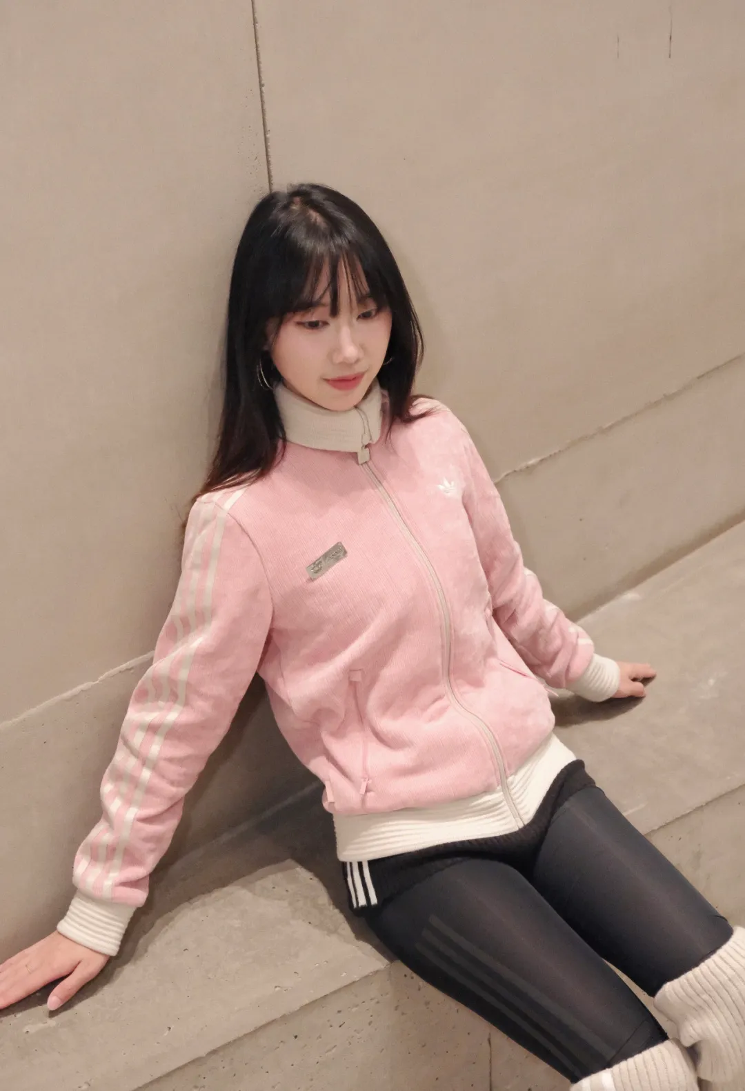 Clover JENNIE joint sports jacket knitted top Pink upper body picture